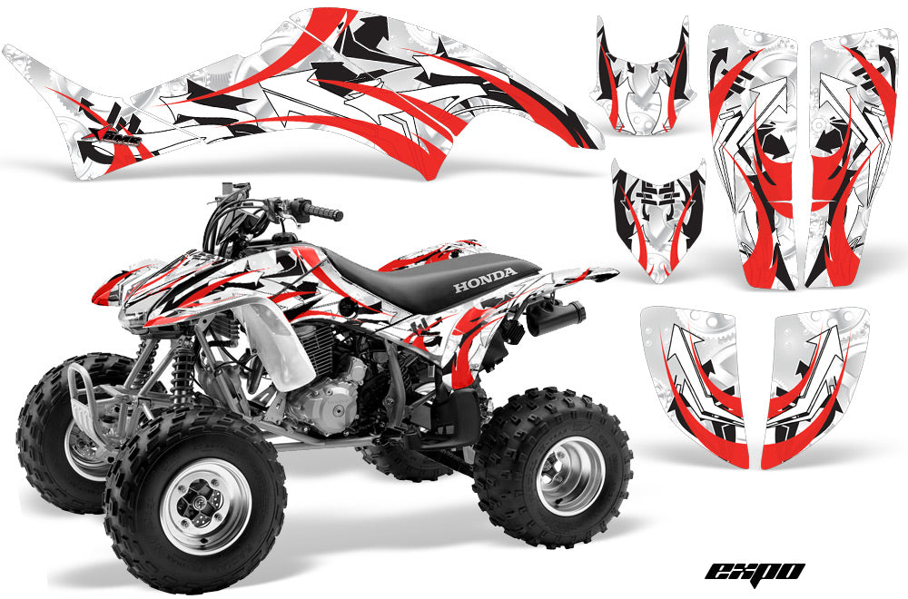 ATV Graphics Kit Decal Quad Sticker Wrap For Honda TRX400EX 1999-2007 EXPO RED-atv motorcycle utv parts accessories gear helmets jackets gloves pantsAll Terrain Depot