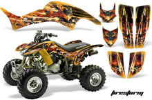 Load image into Gallery viewer, ATV Graphics Kit Decal Quad Sticker Wrap For Honda TRX400EX 1999-2007 FIRESTORM YELLOW-atv motorcycle utv parts accessories gear helmets jackets gloves pantsAll Terrain Depot