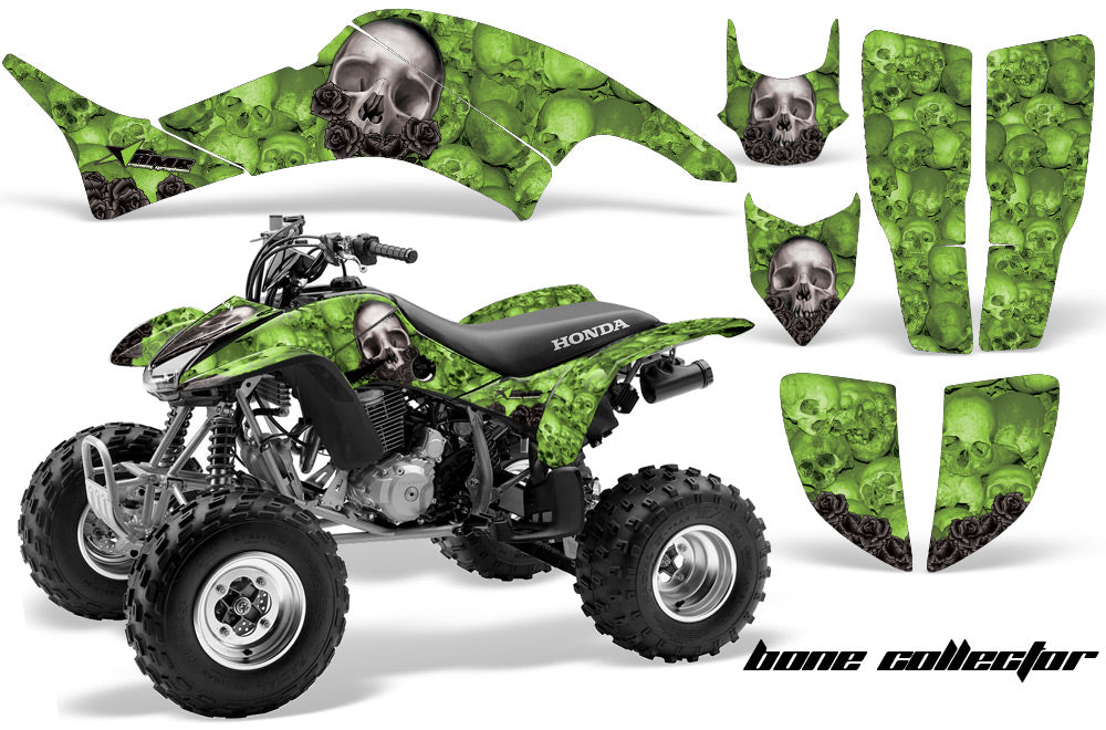 ATV Graphics Kit Decal Quad Sticker Wrap For Honda TRX400EX 1999-2007 BONES GREEN-atv motorcycle utv parts accessories gear helmets jackets gloves pantsAll Terrain Depot
