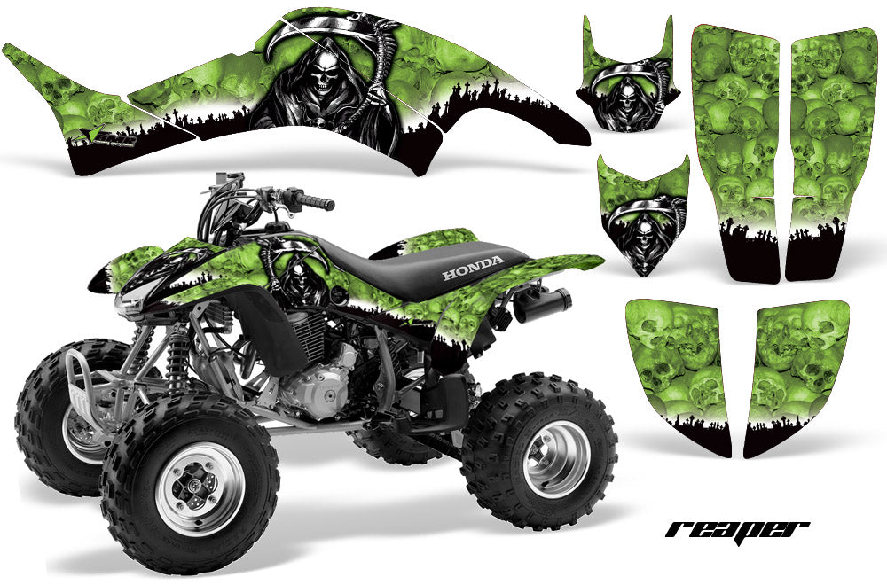 ATV Graphics Kit Decal Quad Sticker Wrap For Honda TRX400EX 1999-2007 REAPER GREEN-atv motorcycle utv parts accessories gear helmets jackets gloves pantsAll Terrain Depot