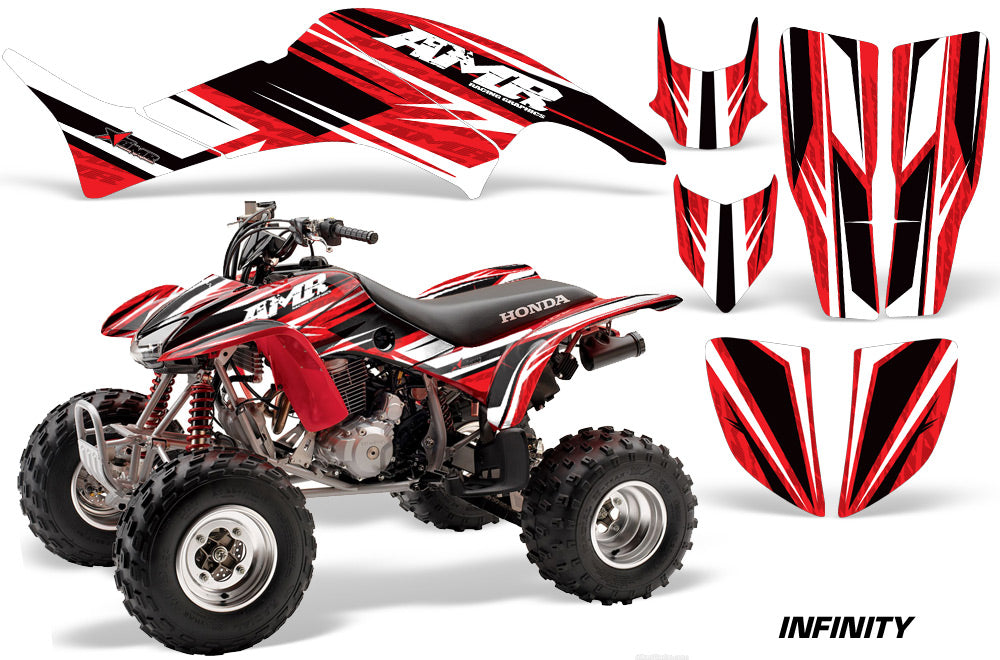 ATV Graphics Kit Decal Quad Sticker Wrap For Honda TRX400EX 1999-2007 INFINITY RED-atv motorcycle utv parts accessories gear helmets jackets gloves pantsAll Terrain Depot