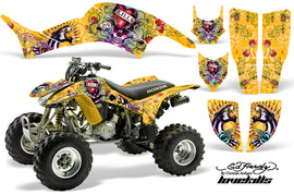ATV Graphics Kit Decal Quad Sticker Wrap For Honda TRX400EX 1999-2007 EDHLK YELLOW-atv motorcycle utv parts accessories gear helmets jackets gloves pantsAll Terrain Depot