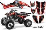ATV Graphics Kit Decal Quad Sticker Wrap For Honda TRX400EX 1999-2007 HATTER BLACK RED