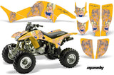 ATV Graphics Kit Decal Quad Sticker Wrap For Honda TRX400EX 1999-2007 MANDY BLUE YELLOW