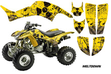 Load image into Gallery viewer, ATV Graphics Kit Decal Quad Sticker Wrap For Honda TRX400EX 1999-2007 MELTDOWN BLACK YELLOW-atv motorcycle utv parts accessories gear helmets jackets gloves pantsAll Terrain Depot