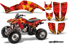 Load image into Gallery viewer, ATV Graphics Kit Decal Quad Sticker Wrap For Honda TRX400EX 1999-2007 MELTDOWN YELLOW RED-atv motorcycle utv parts accessories gear helmets jackets gloves pantsAll Terrain Depot