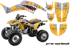 ATV Graphics Kit Decal Quad Sticker Wrap For Honda TRX400EX 1999-2007 WARHAWK YELLOW-atv motorcycle utv parts accessories gear helmets jackets gloves pantsAll Terrain Depot