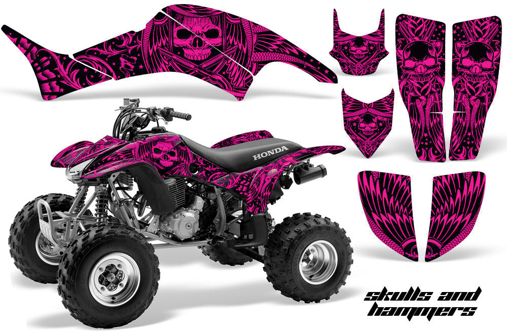 ATV Graphics Kit Decal Quad Sticker Wrap For Honda TRX400EX 1999-2007 HISH PINK-atv motorcycle utv parts accessories gear helmets jackets gloves pantsAll Terrain Depot