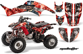 ATV Graphics Kit Decal Quad Sticker Wrap For Honda TRX400EX 1999-2007 HATTER SILVER RED-atv motorcycle utv parts accessories gear helmets jackets gloves pantsAll Terrain Depot