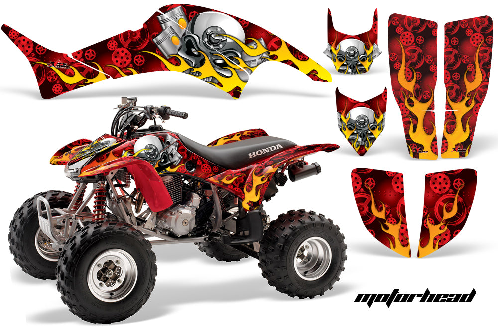 ATV Graphics Kit Decal Quad Sticker Wrap For Honda TRX400EX 1999-2007 MOTORHEAD RED-atv motorcycle utv parts accessories gear helmets jackets gloves pantsAll Terrain Depot