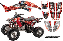 Load image into Gallery viewer, ATV Graphics Kit Decal Quad Sticker Wrap For Honda TRX400EX 1999-2007 HATTER WHITE RED-atv motorcycle utv parts accessories gear helmets jackets gloves pantsAll Terrain Depot
