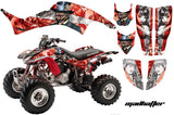 ATV Graphics Kit Decal Quad Sticker Wrap For Honda TRX400EX 1999-2007 HATTER WHITE RED