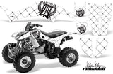 ATV Graphics Kit Decal Quad Sticker Wrap For Honda TRX400EX 1999-2007 RELOADED BLACK WHITE