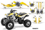 ATV Graphics Kit Decal Quad Sticker Wrap For Honda TRX400EX 1999-2007 TOXIC YELLOW WHITE
