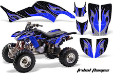 Load image into Gallery viewer, ATV Graphics Kit Decal Quad Sticker Wrap For Honda TRX400EX 1999-2007 TRIBAL BLUE BLACK-atv motorcycle utv parts accessories gear helmets jackets gloves pantsAll Terrain Depot