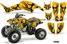 Load image into Gallery viewer, ATV Graphics Kit Decal Quad Sticker Wrap For Honda TRX400EX 1999-2007 TRIBE BLACK YELLOW-atv motorcycle utv parts accessories gear helmets jackets gloves pantsAll Terrain Depot