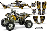 ATV Graphics Kit Decal Quad Sticker Wrap For Honda TRX400EX 1999-2007 TOXIC WHITE YELLOW
