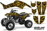 ATV Graphics Kit Decal Quad Sticker Wrap For Honda TRX400EX 1999-2007 HISH YELLOW