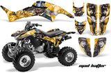 ATV Graphics Kit Decal Quad Sticker Wrap For Honda TRX400EX 1999-2007 HATTER SILVER YELLOW