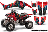 ATV Graphics Kit Decal Quad Sticker Wrap For Honda TRX400EX 1999-2007 ZOMBIE RED