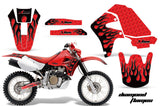 Dirt Bike Graphics Kit Decal Sticker Wrap For Honda XR650R 2000-2010 DOG FIGHT RED