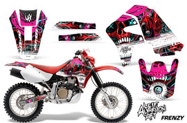 Dirt Bike Graphics Kit Decal Sticker Wrap For Honda XR650R 2000-2010 FRENZY RED-atv motorcycle utv parts accessories gear helmets jackets gloves pantsAll Terrain Depot