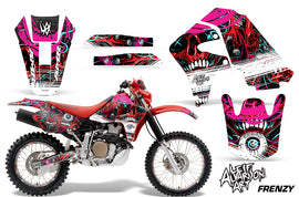 Graphics Kit Decal Sticker Wrap + # Plates For Honda XR650R 2000-2010 FRENZY RED-atv motorcycle utv parts accessories gear helmets jackets gloves pantsAll Terrain Depot