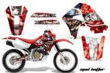 Dirt Bike Graphics Kit Decal Sticker Wrap For Honda XR650R 2000-2010 HATTER WHITE RED
