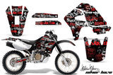 Dirt Bike Graphics Kit Decal Sticker Wrap For Honda XR650R 2000-2010 SSSH RED BLACK