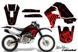 Dirt Bike Graphics Kit Decal Sticker Wrap For Honda XR650R 2000-2010 RELOADED RED BLACK