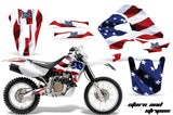 Dirt Bike Graphics Kit Decal Sticker Wrap For Honda XR650R 2000-2010 USA FLAG