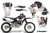 Dirt Bike Graphics Kit Decal Sticker Wrap For Honda XR650R 2000-2010 TBOMBER BLACK