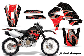 Dirt Bike Graphics Kit Decal Sticker Wrap For Honda XR650R 2000-2010 TRIBAL RED BLACK-atv motorcycle utv parts accessories gear helmets jackets gloves pantsAll Terrain Depot