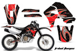 Dirt Bike Graphics Kit Decal Sticker Wrap For Honda XR650R 2000-2010 TRIBAL RED BLACK
