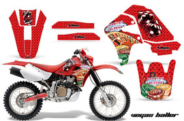 Dirt Bike Graphics Kit Decal Sticker Wrap For Honda XR650R 2000-2010 VEGAS RED-atv motorcycle utv parts accessories gear helmets jackets gloves pantsAll Terrain Depot
