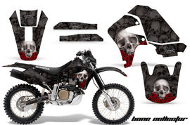 Graphics Kit Decal Sticker Wrap + # Plates For Honda XR650R 2000-2010 BONES BLACK-atv motorcycle utv parts accessories gear helmets jackets gloves pantsAll Terrain Depot