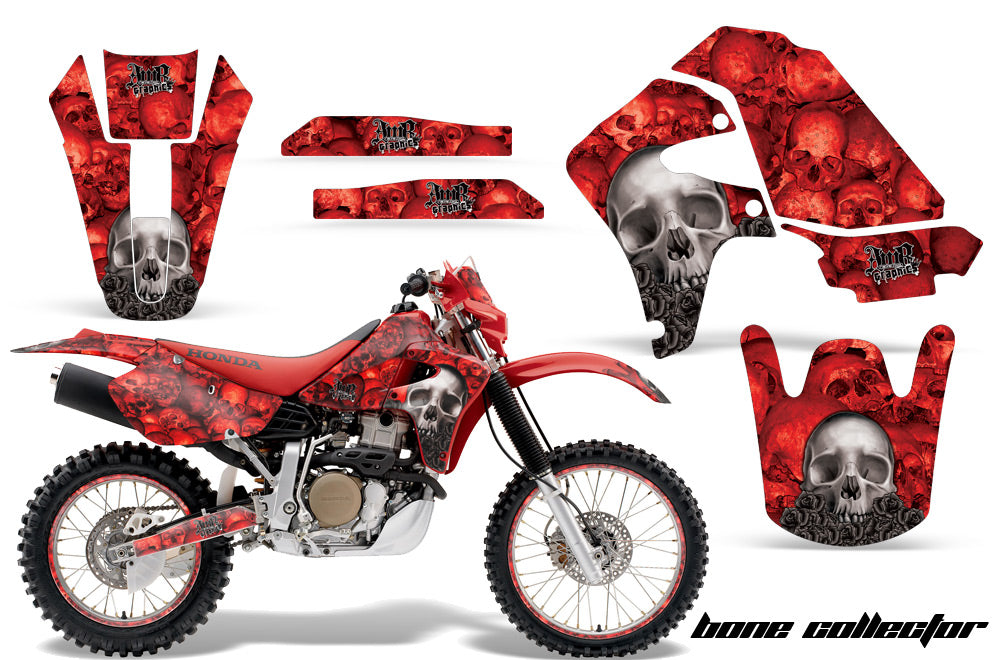 Graphics Kit Decal Sticker Wrap + # Plates For Honda XR650R 2000-2010 BONES RED-atv motorcycle utv parts accessories gear helmets jackets gloves pantsAll Terrain Depot