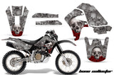 Graphics Kit Decal Sticker Wrap + # Plates For Honda XR650R 2000-2010 BONES SILVER