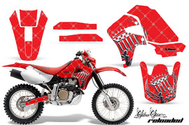Graphics Kit Decal Sticker Wrap + # Plates For Honda XR650R 2000-2010 RELOADED CHROME RED-atv motorcycle utv parts accessories gear helmets jackets gloves pantsAll Terrain Depot