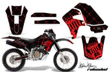 Graphics Kit Decal Sticker Wrap + # Plates For Honda XR650R 2000-2010 RELOADED RED BLACK