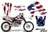 Graphics Kit Decal Sticker Wrap + # Plates For Honda XR650R 2000-2010 USA FLAG