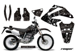 Dirt Bike Graphics Kit Decal Sticker Wrap For Honda XR250SM 2003-2005 REAPER BLACK