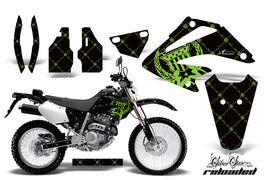Dirt Bike Graphics Kit Decal Sticker Wrap For Honda XR250SM 2003-2005 RELOADED GREEN BLACK-atv motorcycle utv parts accessories gear helmets jackets gloves pantsAll Terrain Depot