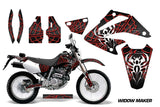 Dirt Bike Graphics Kit Decal Sticker Wrap For Honda XR250SM 2003-2005 WIDOW RED BLACK