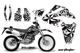 Dirt Bike Graphics Kit Decal Sticker Wrap For Honda XR250SM 2003-2005 NORTHSTAR WHITE-atv motorcycle utv parts accessories gear helmets jackets gloves pantsAll Terrain Depot