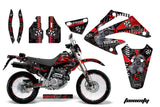 Dirt Bike Graphics Kit Decal Sticker Wrap For Honda XR250SM 2003-2005 TOXIC RED BLACK