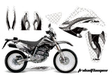 Dirt Bike Graphics Kit Decal Sticker Wrap For Honda XR250SM 2003-2005 TRIBAL BLACK WHITE