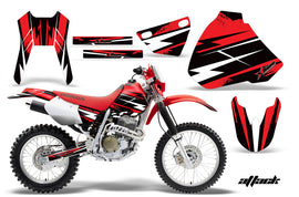 Dirt Bike Graphics Kit Decal Sticker Wrap For Honda XR400R 1996-2004 ATTACK RED-atv motorcycle utv parts accessories gear helmets jackets gloves pantsAll Terrain Depot
