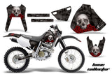 Dirt Bike Graphics Kit Decal Sticker Wrap For Honda XR400R 1996-2004 BONES BLACK
