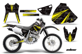 Dirt Bike Graphics Kit Decal Sticker Wrap For Honda XR400R 1996-2004 INLINE YELLOW BLACK-atv motorcycle utv parts accessories gear helmets jackets gloves pantsAll Terrain Depot